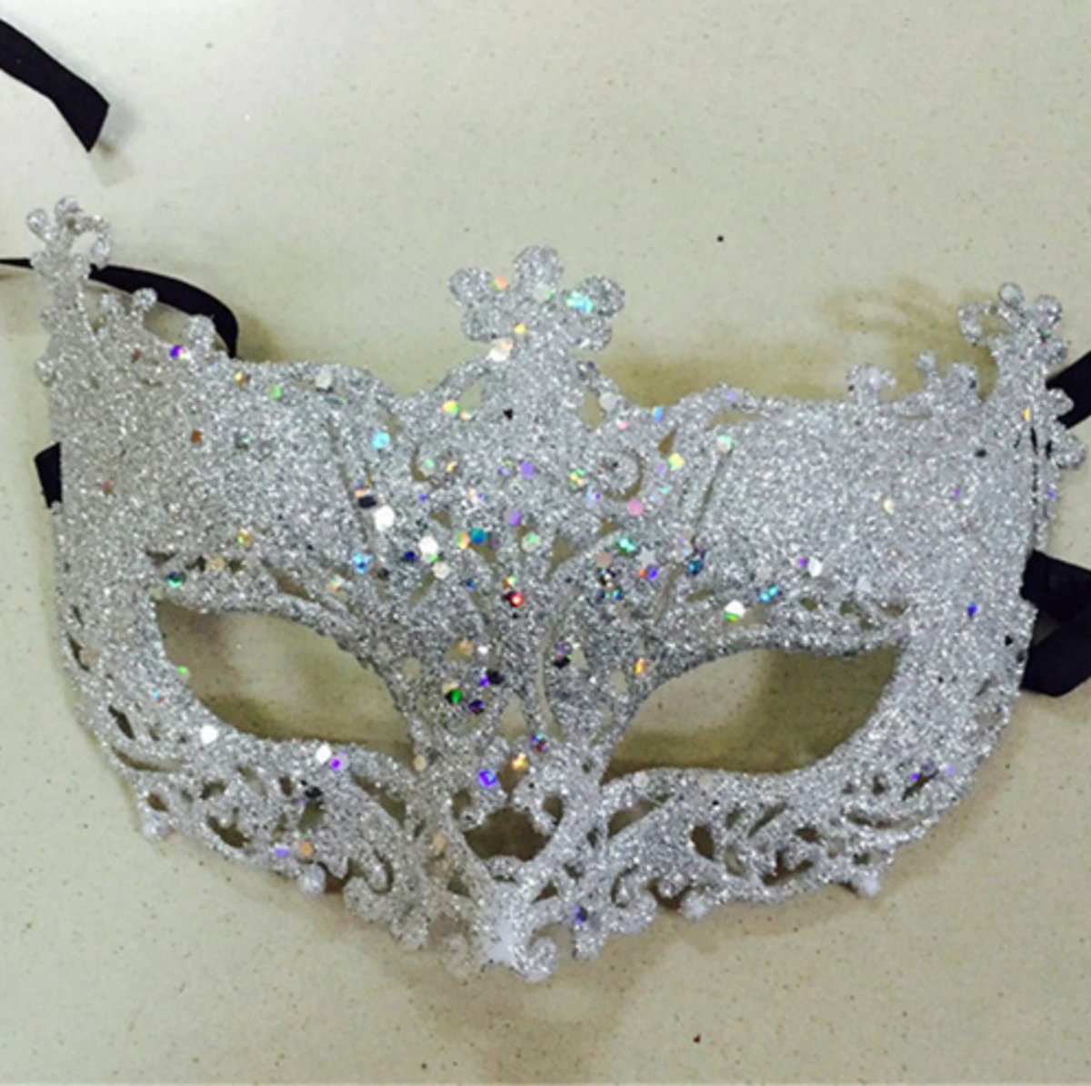 1Pc Half Gezicht Fox Sequin Kant Masker Prinses Venetië Masker Halloween Kerstfeest Ball Maskerade Prestaties Half Face Fox Sequin Lace Mask Princess Venice Mask Halloween Christmas Party Ball Mask WHITE WIT