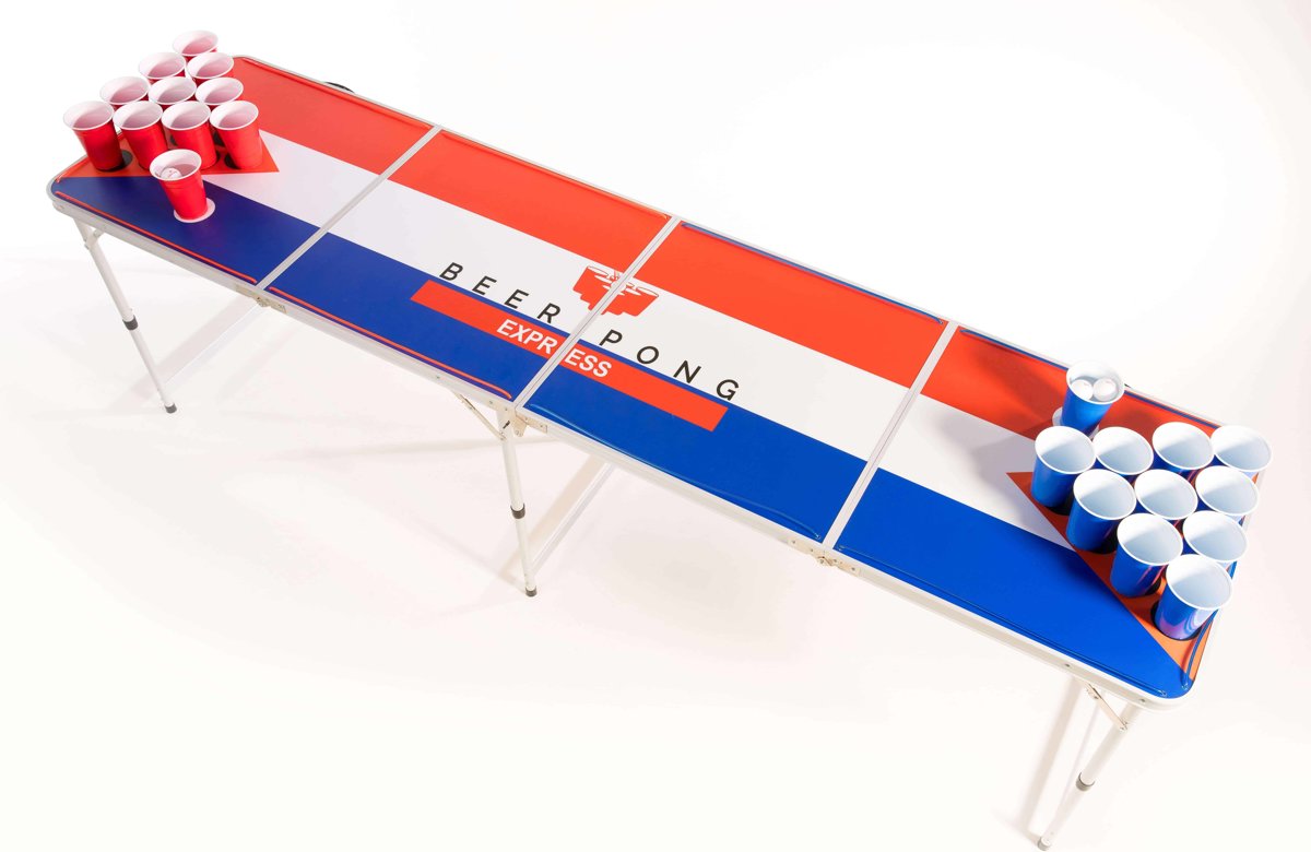 Beerpongexpress - Beer Pong Tafel - Nederland - LED verlichting - Inklapbaar