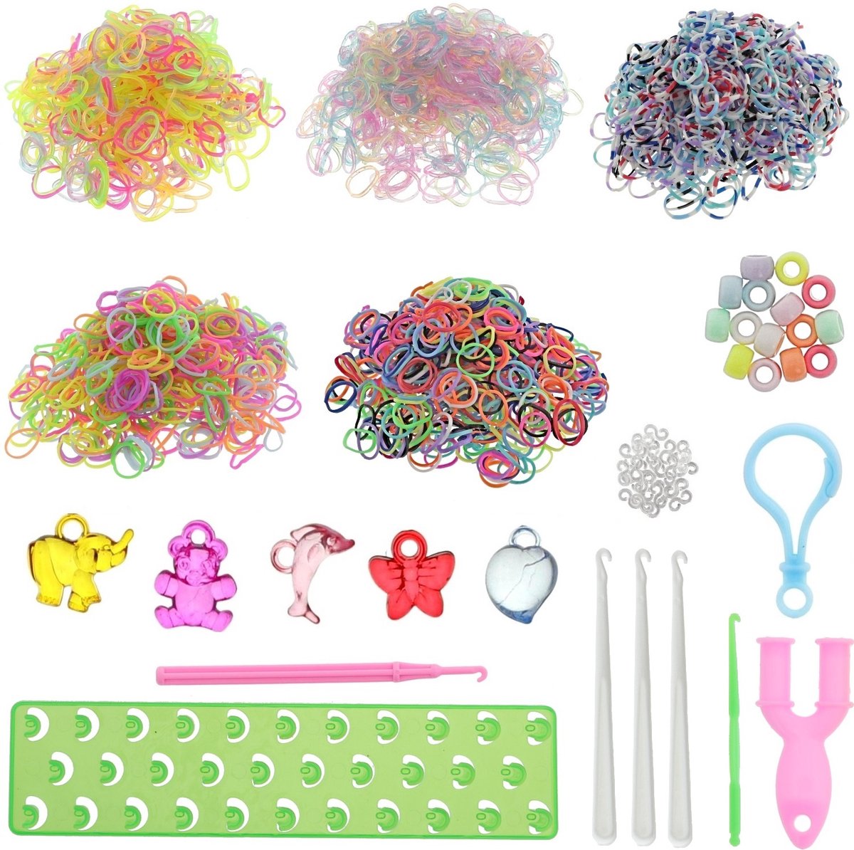   3200 Loombandjes Starterspakket -   - Loomen - Loom Pakket - Latexvrij