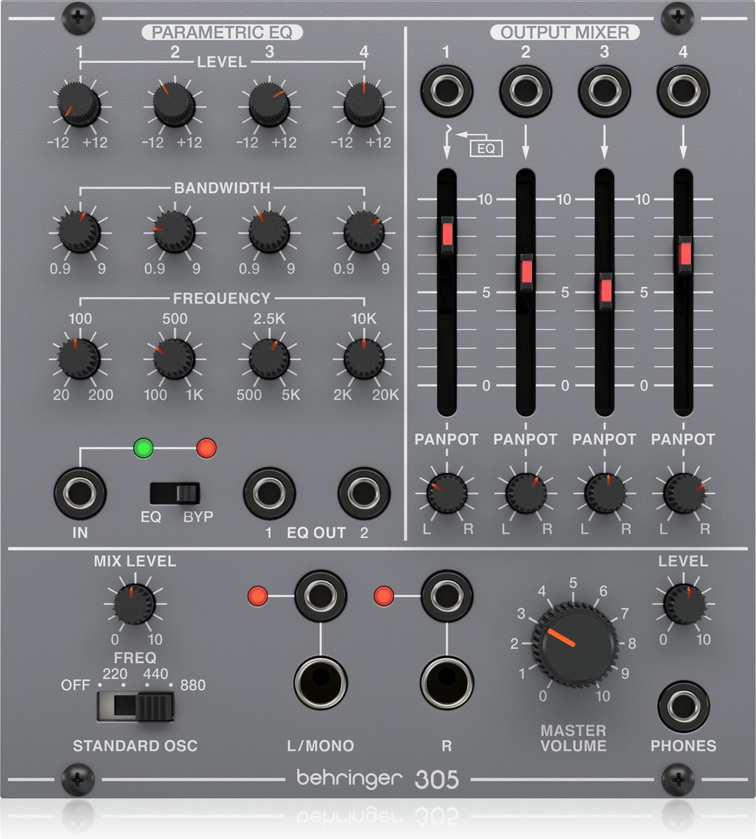 Behringer 305 Equalizer / Mixer - Mixer modular synthesizer