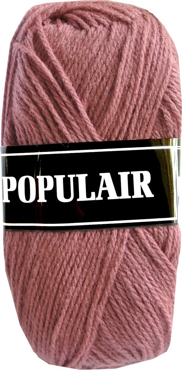 Beijer BV Populair acryl garen - donker oud roze - 10 bollen