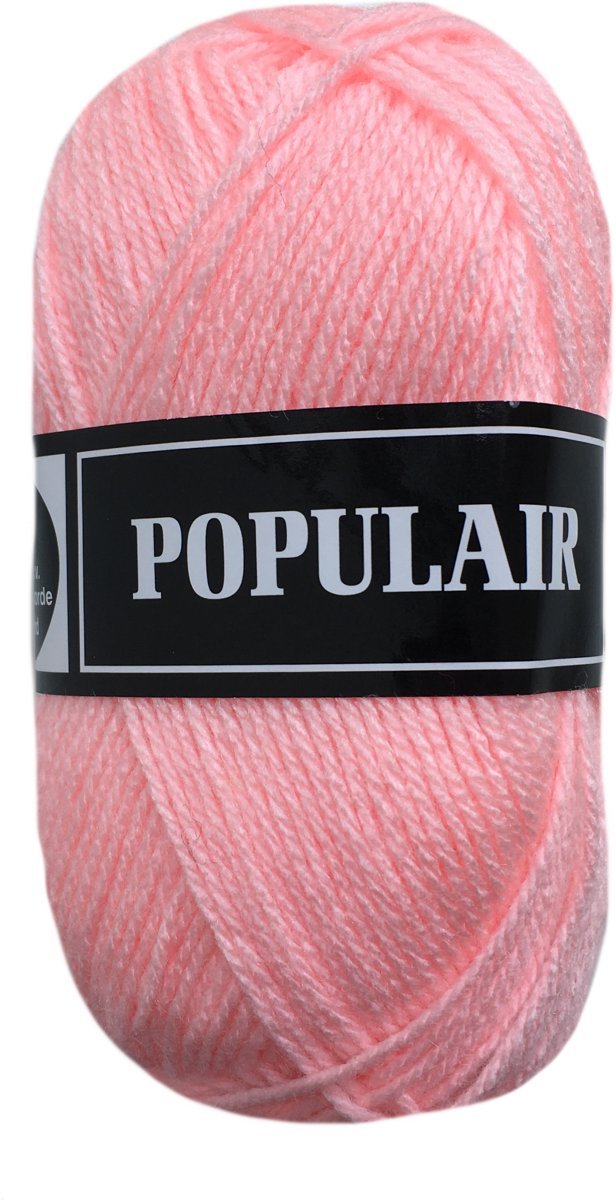 Beijer BV Populair acryl garen - heel licht roze - 20 bollen