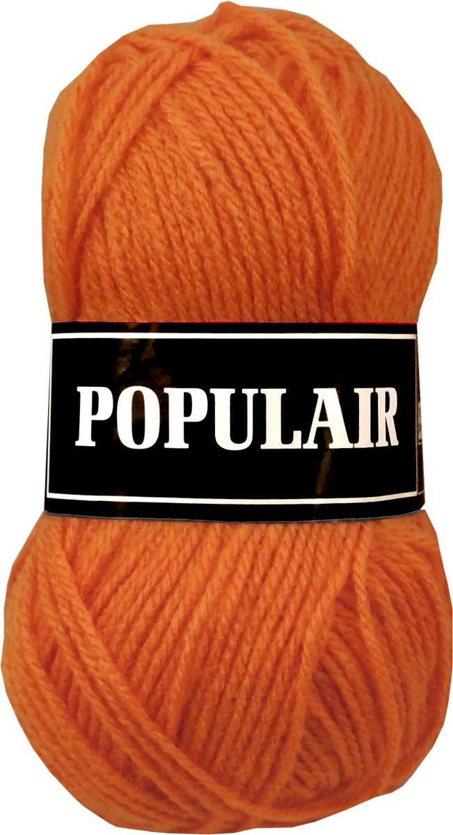 Beijer BV Populair acryl garen - oranje - 10 bollen