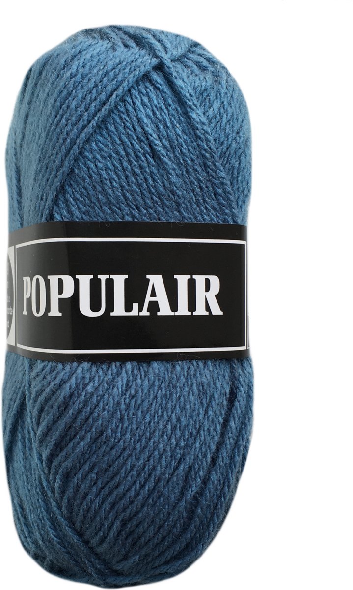 Populair, petrol blauw, 10 bollen