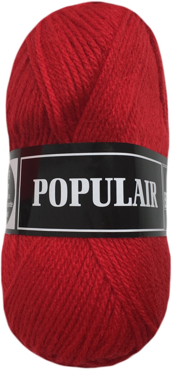 Populair, rood, 10 bollen