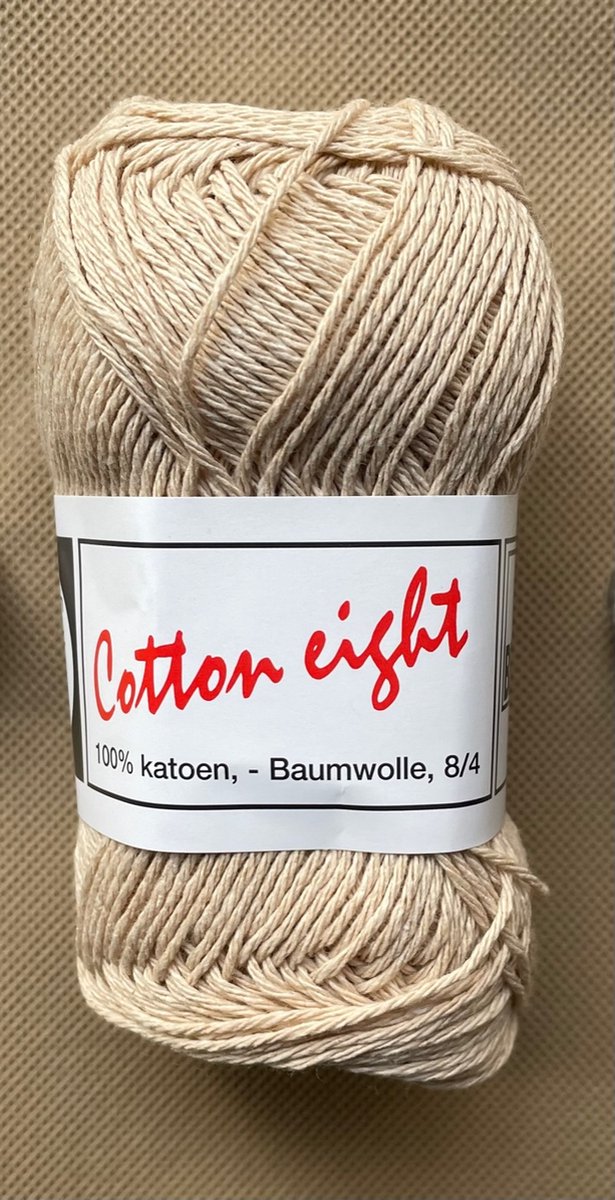 GAREN-KATOEN-BEIJER 370-COTTON EIGHT-PER 5 STUKS-BREIEN EN HAKEN.