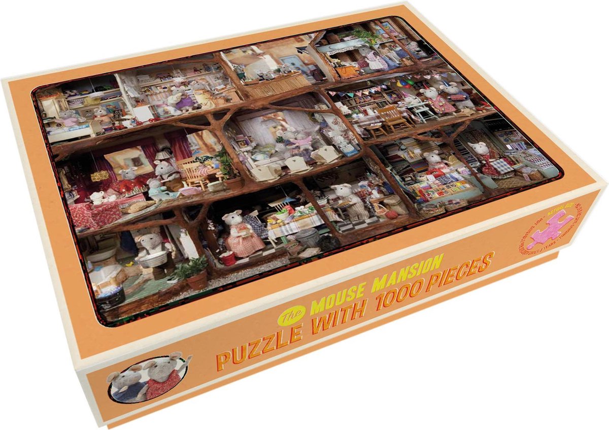 Bekking & Blitz - Puzzel - 1.000 stukjes - Kunst - The Mouse Mansion - Het Muizenhuis