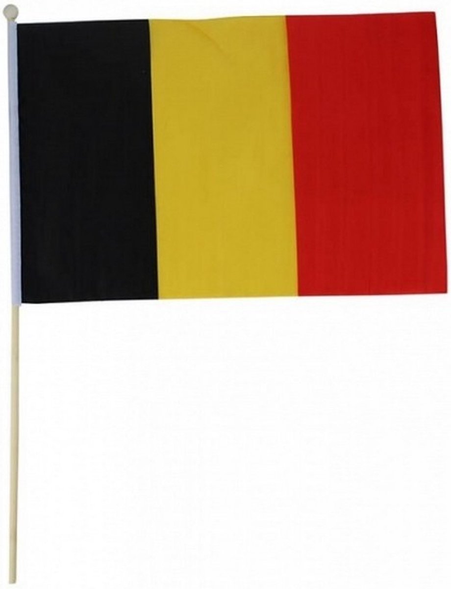 Vlag polyester 30 x 45 cm rood/geel/zwart