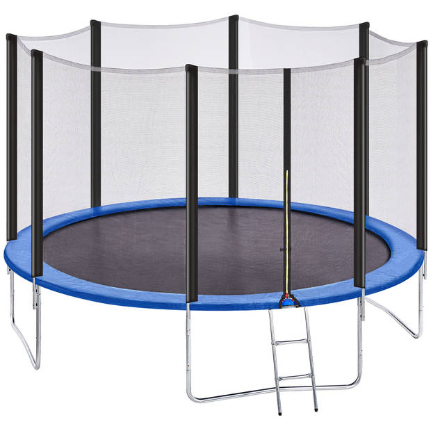 Beliani RISATA - Trampoline-Zwart-Polypropyleen