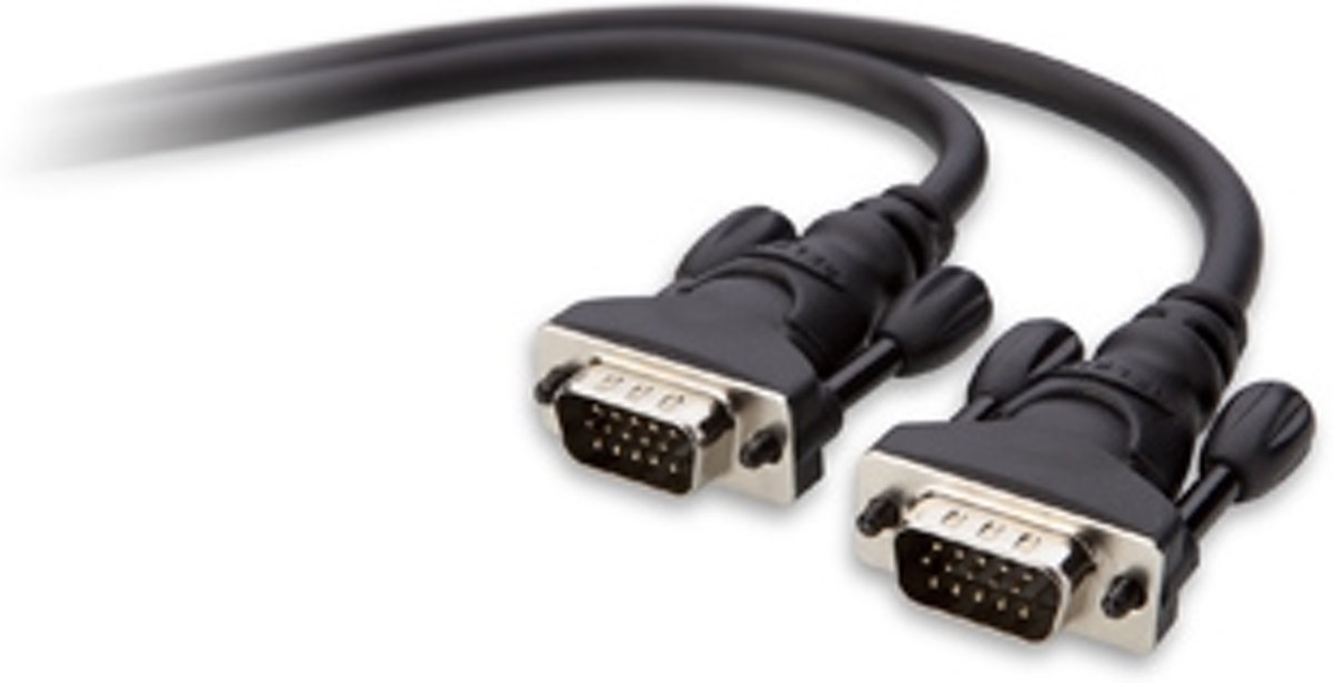 Belkin - VGA (D-Sub) naar VGA (D-Sub) - 15 m - Zwart