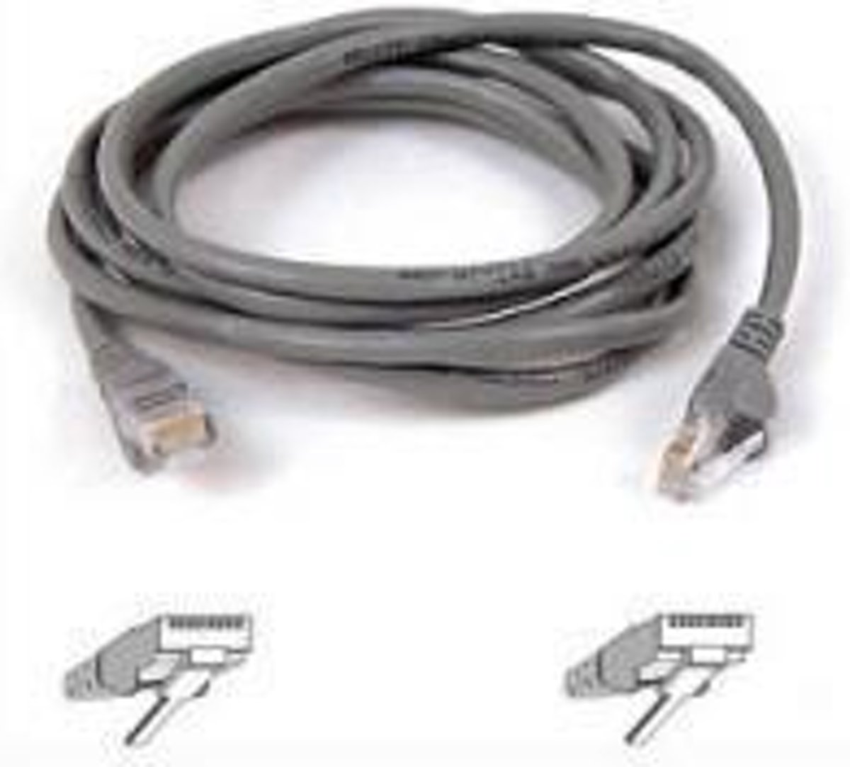 Belkin Cable Patch Cat5e Shielded Snagless 1m netwerkkabel Grijs