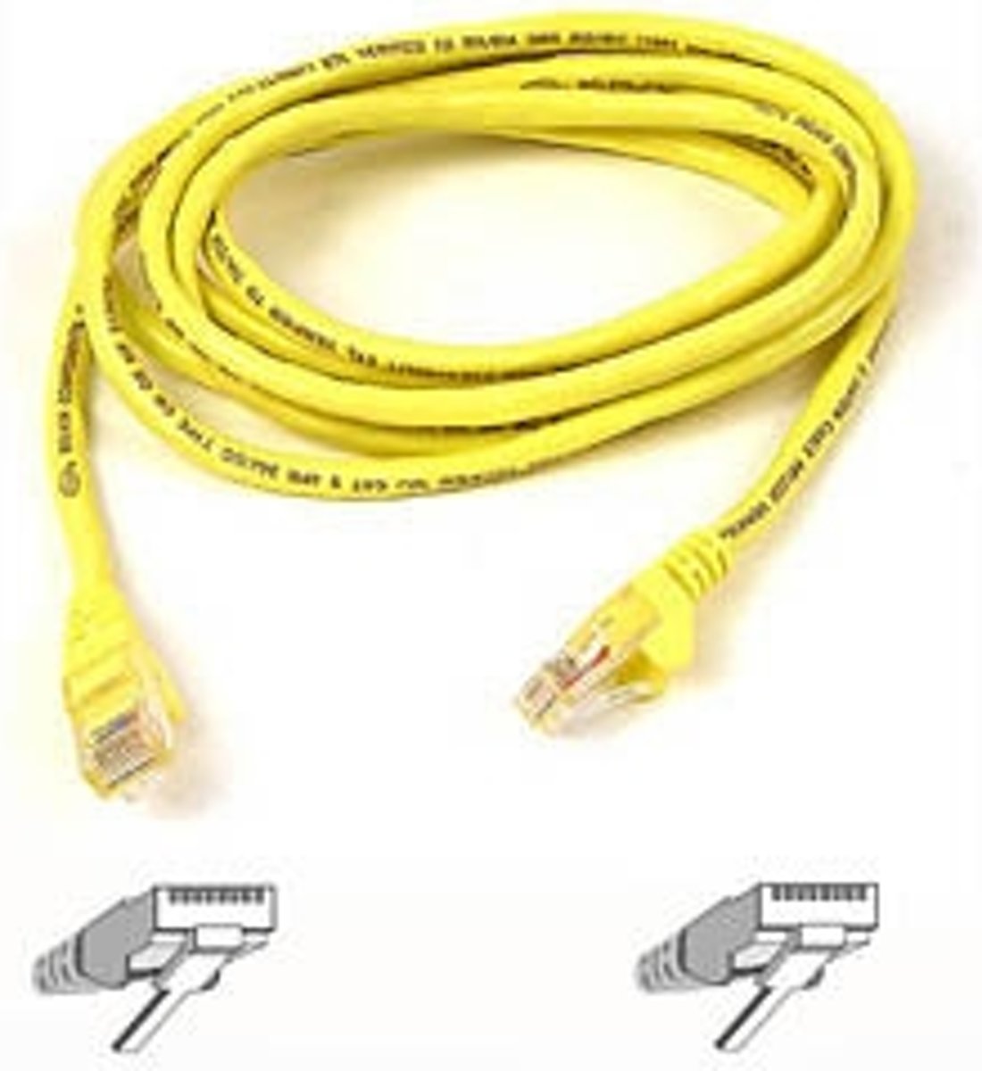 Belkin Cable patch CAT5 RJ45 snagless 3m yellow