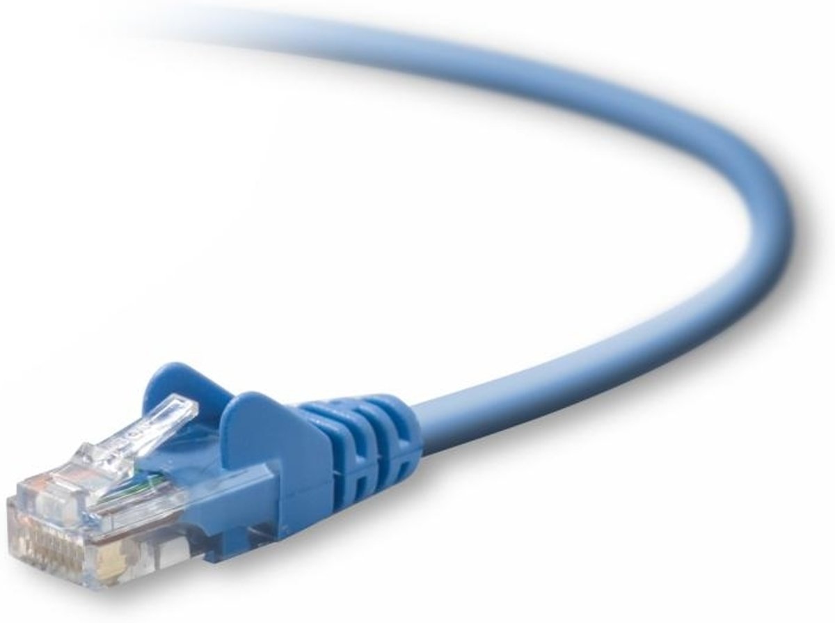 Belkin Cat5e, 2ft, 1 x RJ-45, 1 x RJ-45, Blue 0.6m Blauw netwerkkabel