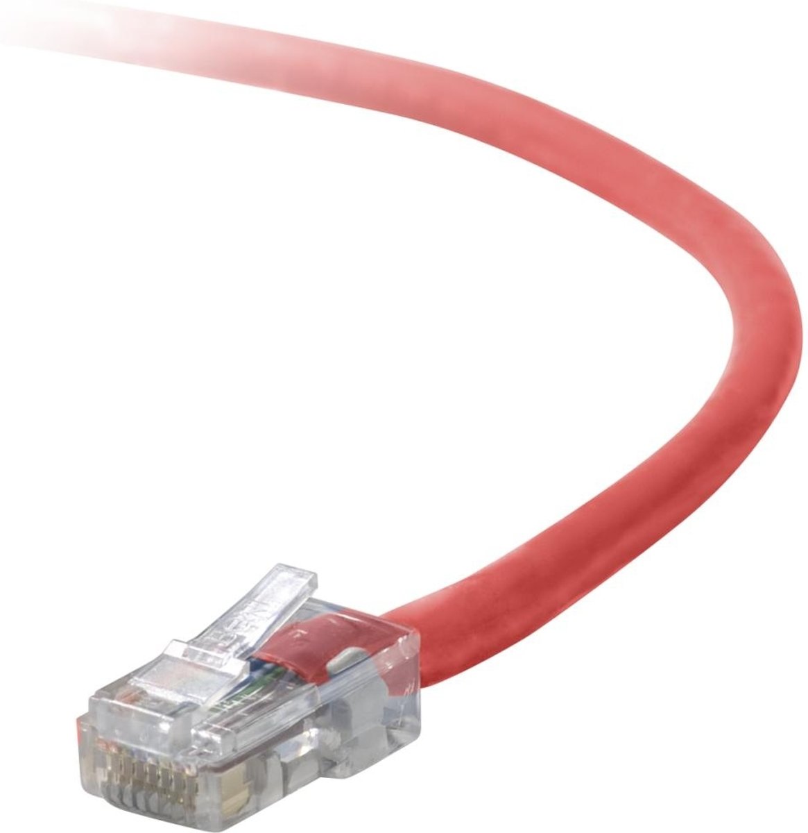 Belkin Cat5e Patch Cable, 2ft, 1 x RJ-45, 1 x RJ-45, Red