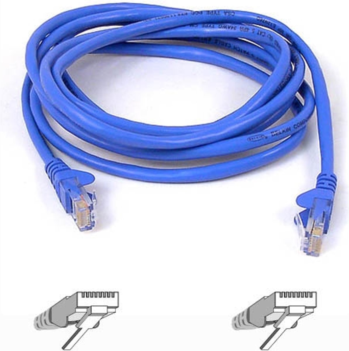 Belkin RJ45 CAT-5e Fastcat Snagless STP Patch Cable 1m blue netwerkkabel Blauw