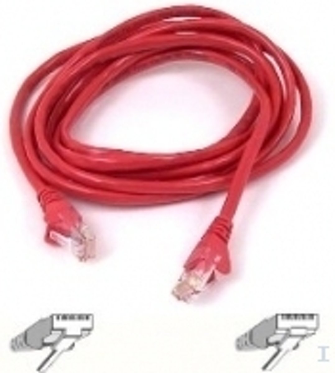 Belkin RJ45 CAT-5e booted STP Patch Cable 5m red netwerkkabel Rood