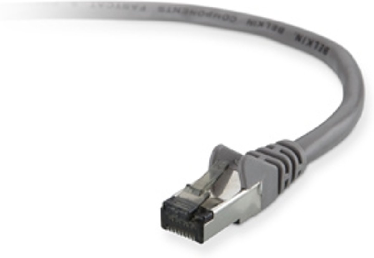 Belkin STP CAT6 2 m 2m Cat6 U/FTP (STP) Grijs netwerkkabel