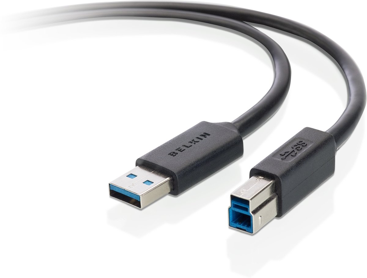 Belkin USB 3.0 A Male naar USB 3.0 B Male - 1.8 m