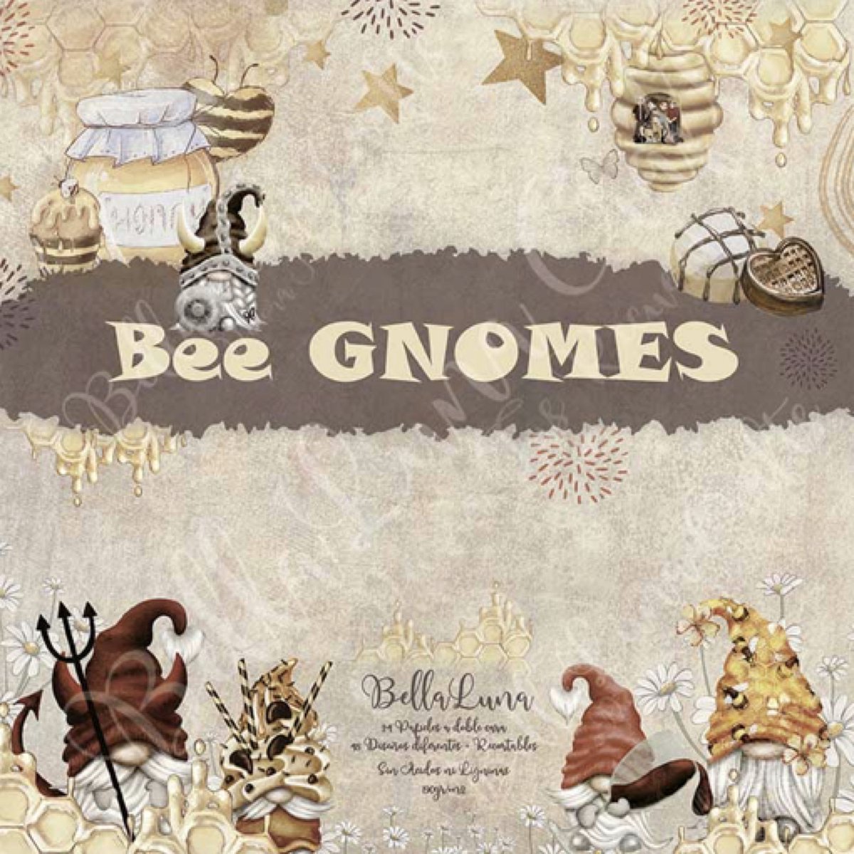 Bee Gnomes 12x12 Inch Collection Pack (BLC-0017)