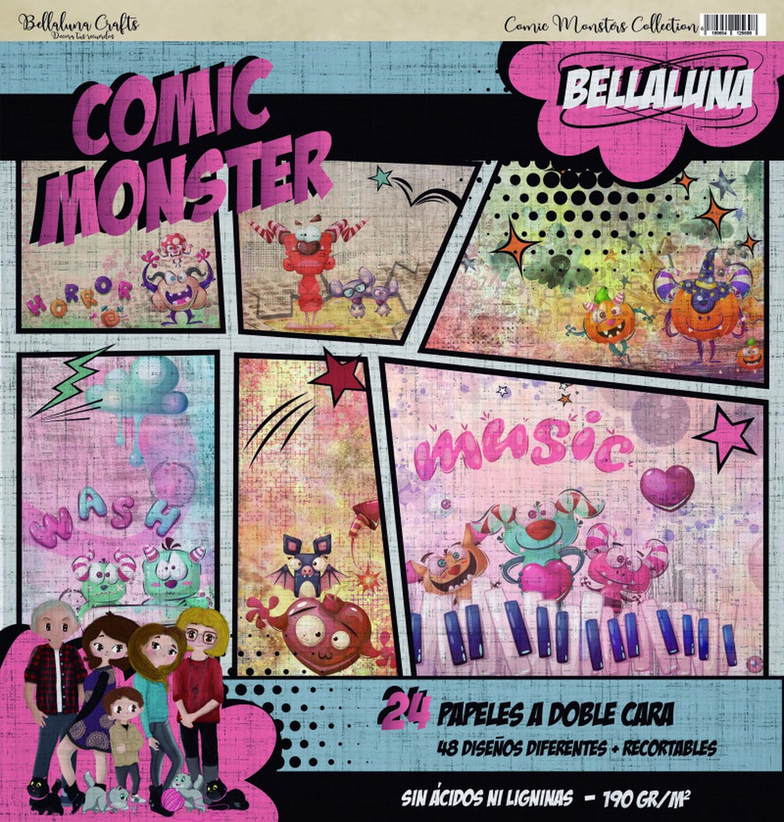 Comic Monsters 12x12 Inch Collection Pack (BLC-0003)