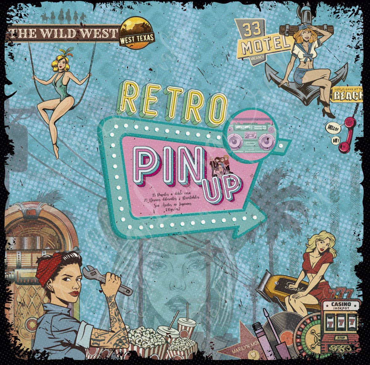 Retro Pin-Up 12x12 Inch Collection Pack (BLC-0023)