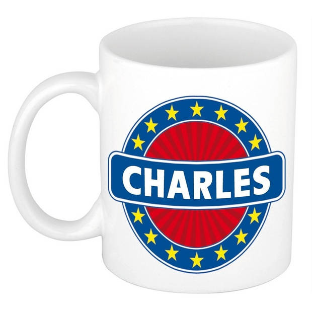 Voornaam Charles koffie/thee mok of beker - Naam mokken