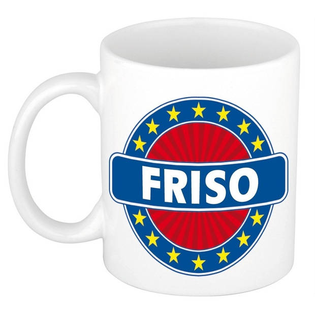 Voornaam Friso koffie/thee mok of beker - Naam mokken