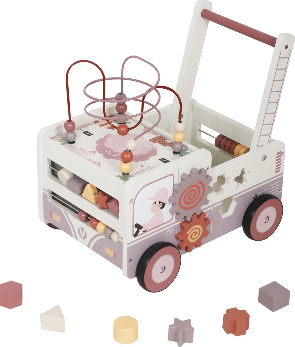  ® Veicolo Loopwagen - Speelgoed 1 jaar - Baby Walker- Roze