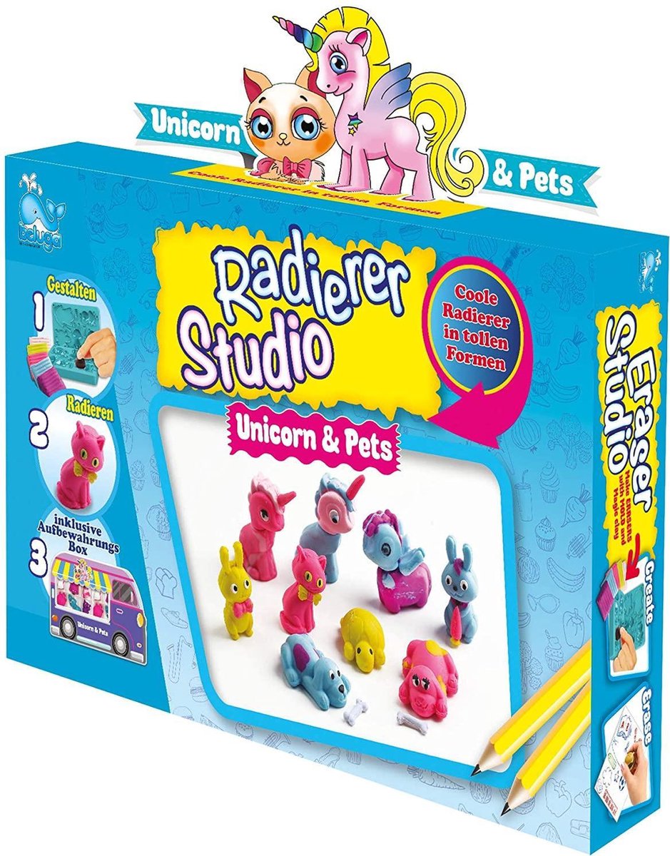 Beluga Eraser Studio Uncorn & Pets