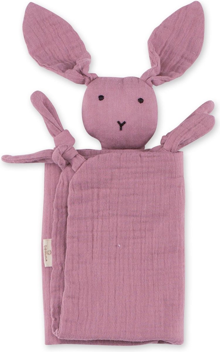 Bemini Knuffeldoekje bunny berry 70 x 70cm Roze