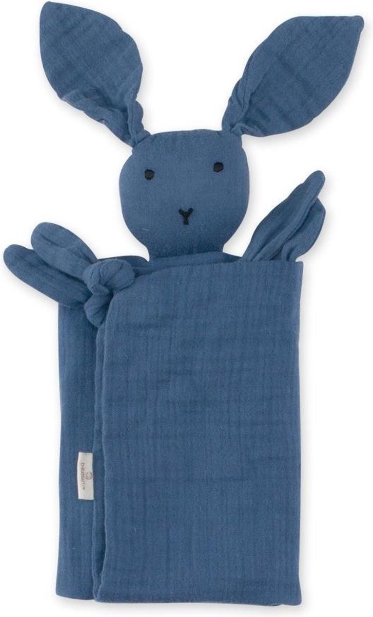 Bemini Knuffeldoekje bunny wonder 70 x 70cm Blauw