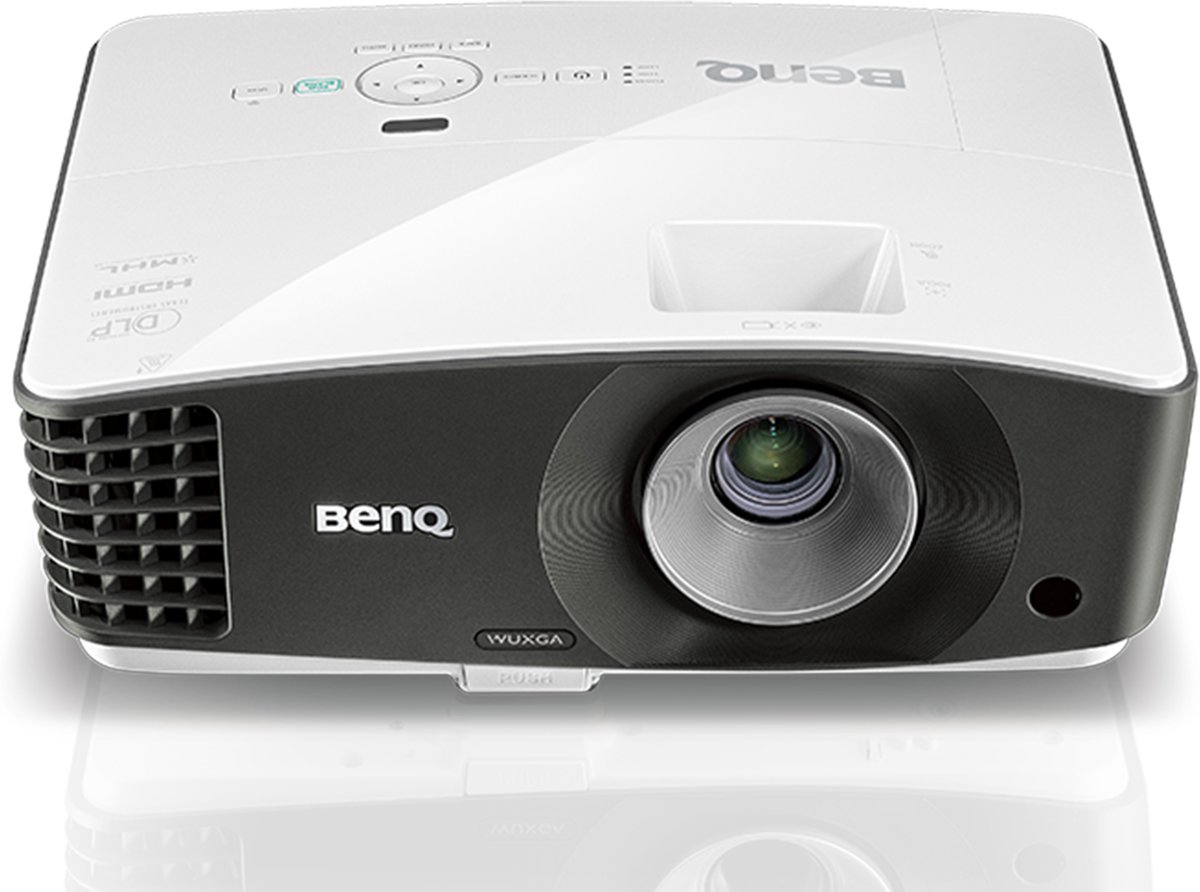 Benq MU686 beamer/projector 3500 ANSI lumens DLP WUXGA (1920x1200) 3D Desktopprojector Zwart, Wit