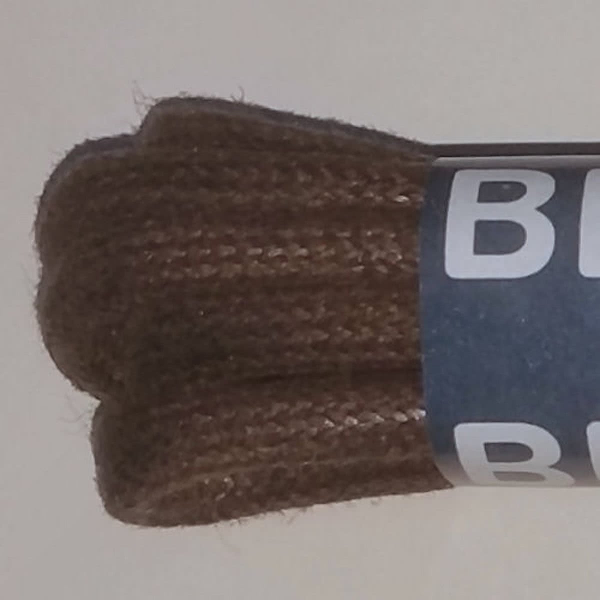 4.5mm x 75cm Diep donkerbruine ronde wax schoenveter   8815