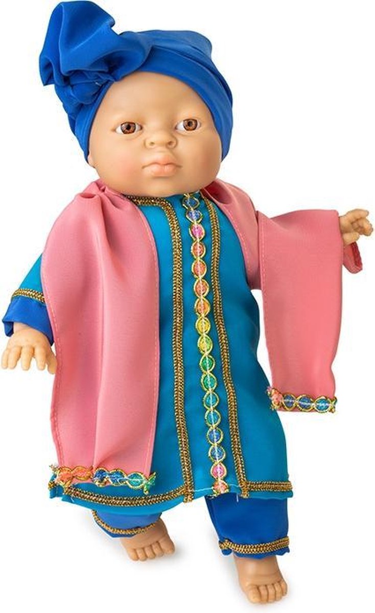 Berjuan Babypop Friends Of The World 38 Cm Meisjes Roze/blauw