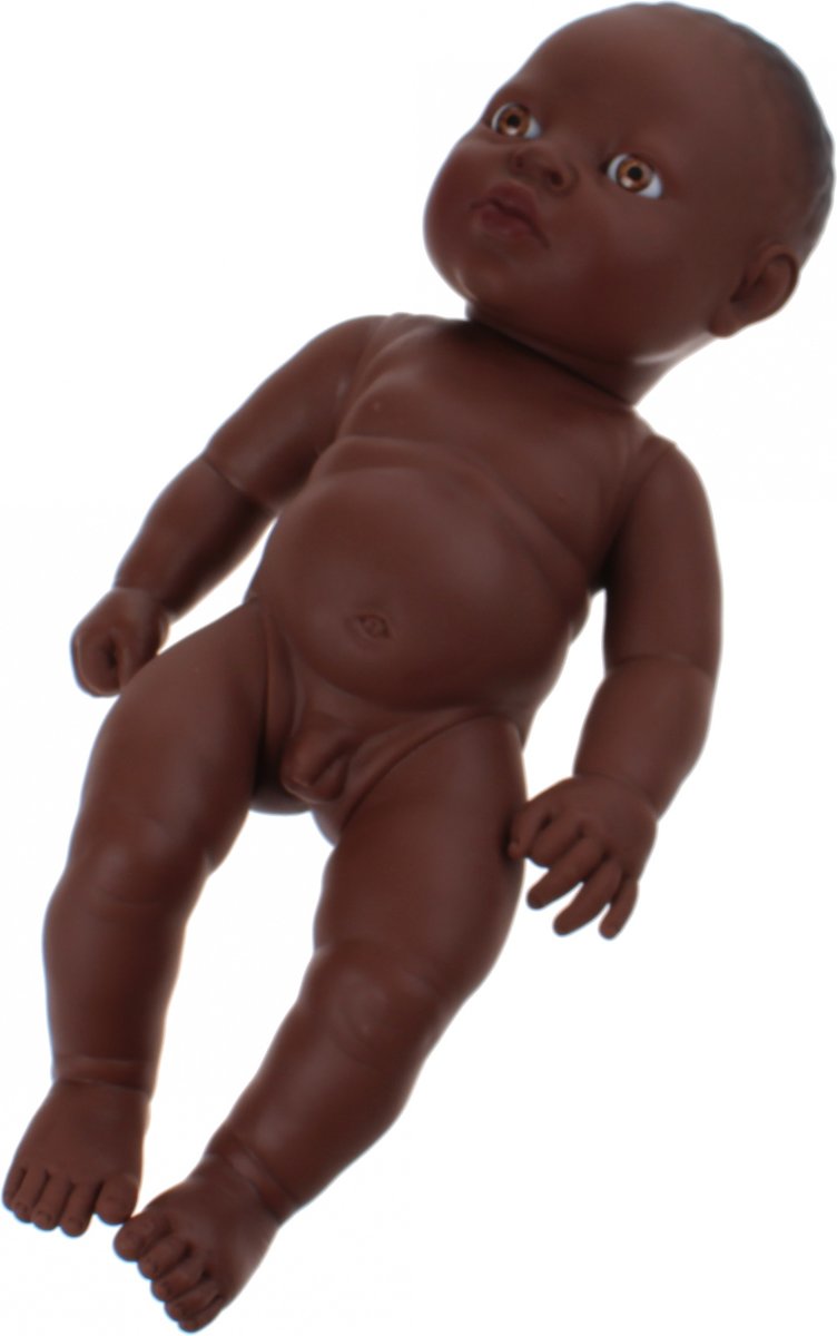 Berjuan Babypop Zonder Kleren Newborn Afrikaans 30 Cm Jongen