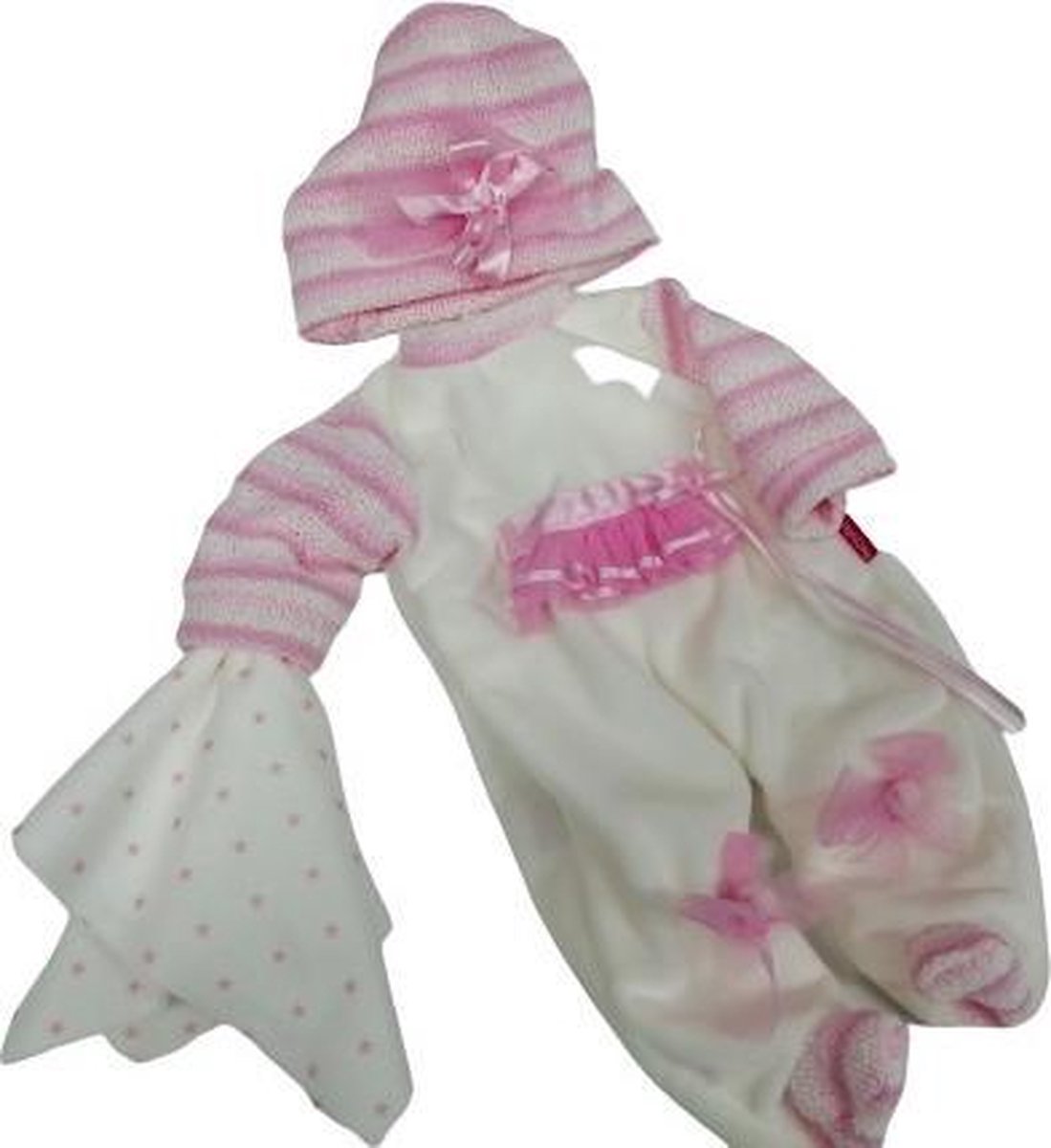 Berjuan Babypopkleding Llorón Meisjes Textiel Wit/roze