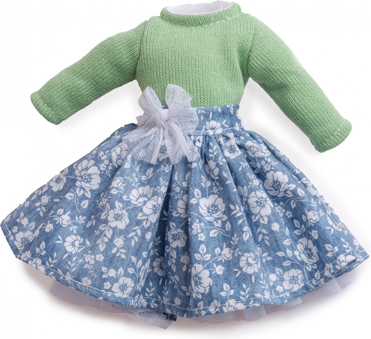 Berjuan Poppenkleding Eva 35 Cm Jersey Groen/blauw 2-delig