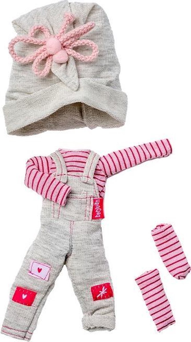 Berjuan Poppenkleding Overall The Biggers Meisjes Grijs/roze