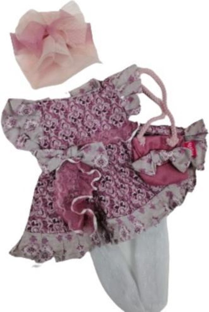 babypopkleding Colette meisjes textiel roze