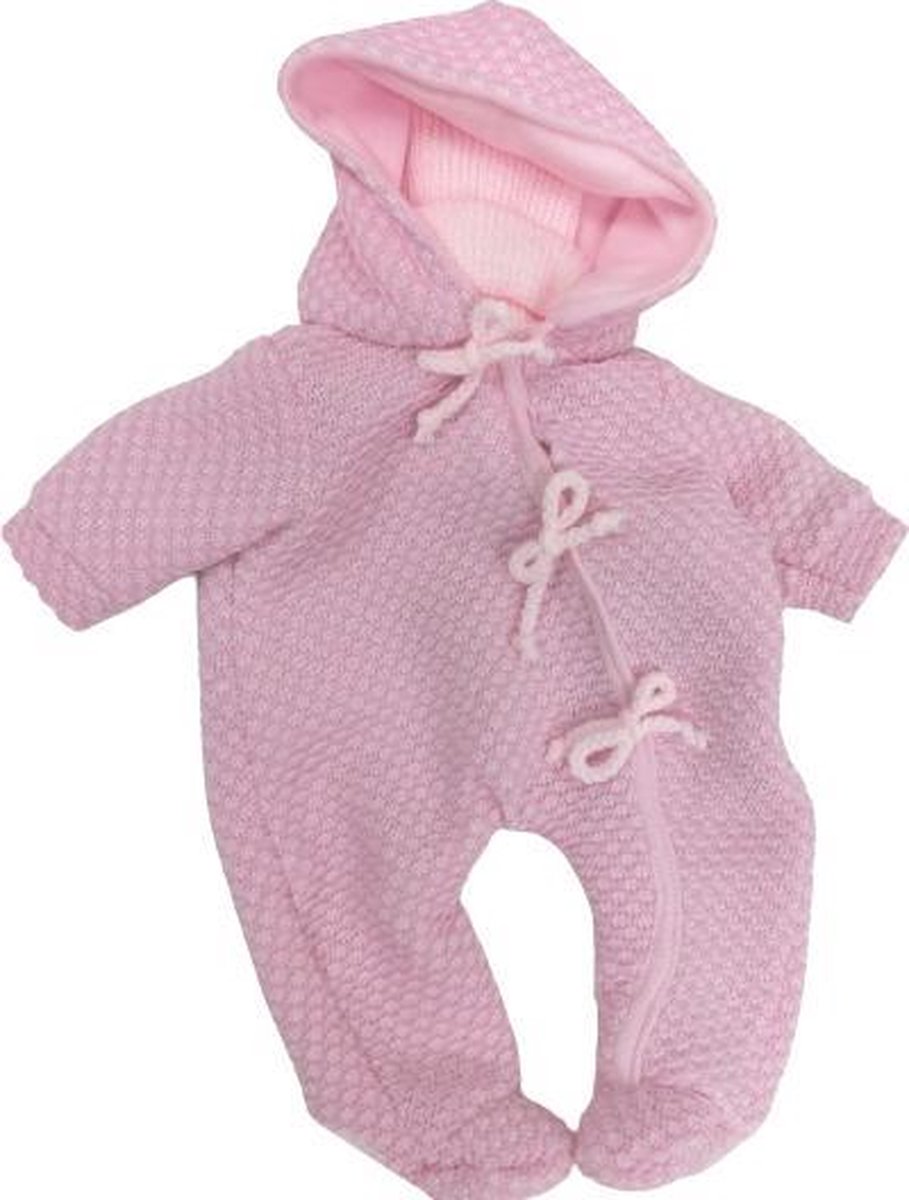 babypoppenkleding Newborn meisjes 45 cm wol roze