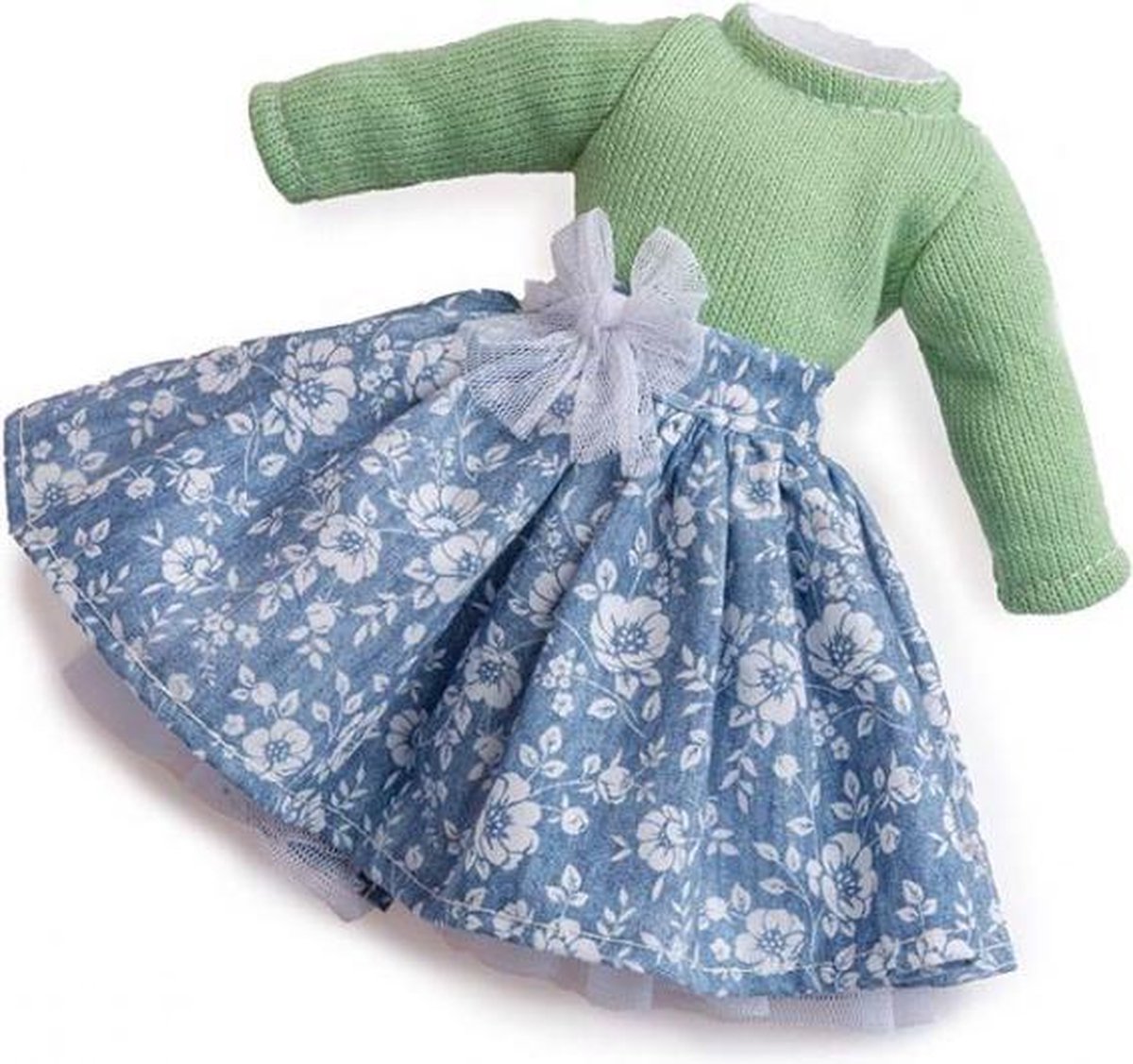 poppenkleding meisjes 35 cm textiel groen 2-delig