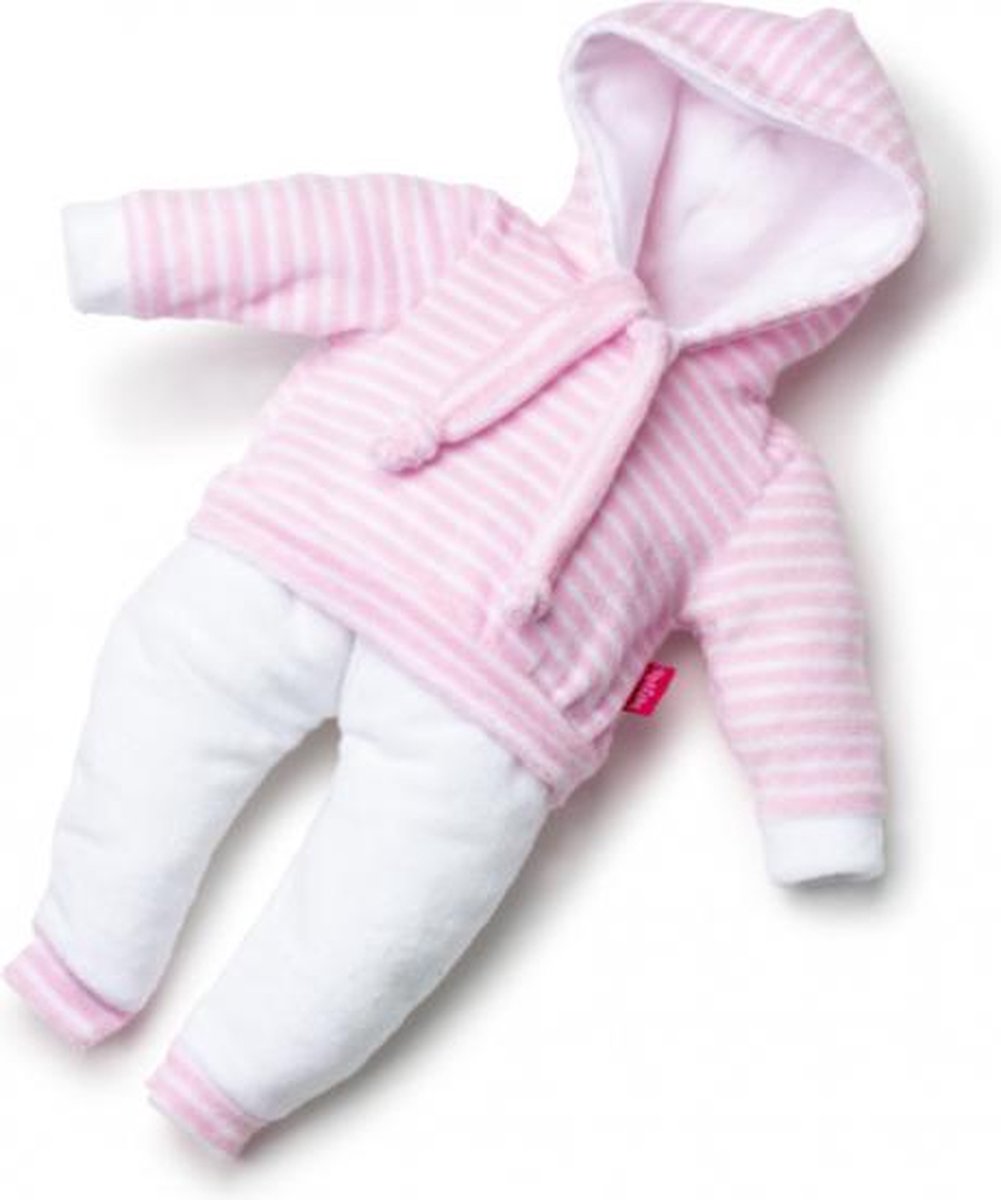 poppenkleding sportvest meisjes 38 cm PE roze