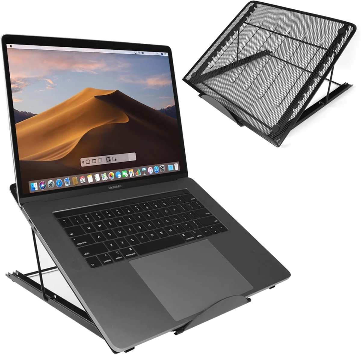 Stabiele, geventileerde, Laptop Standaard 7-13’’inch - Geschikt voor Macbooks en alle Laptops - Small