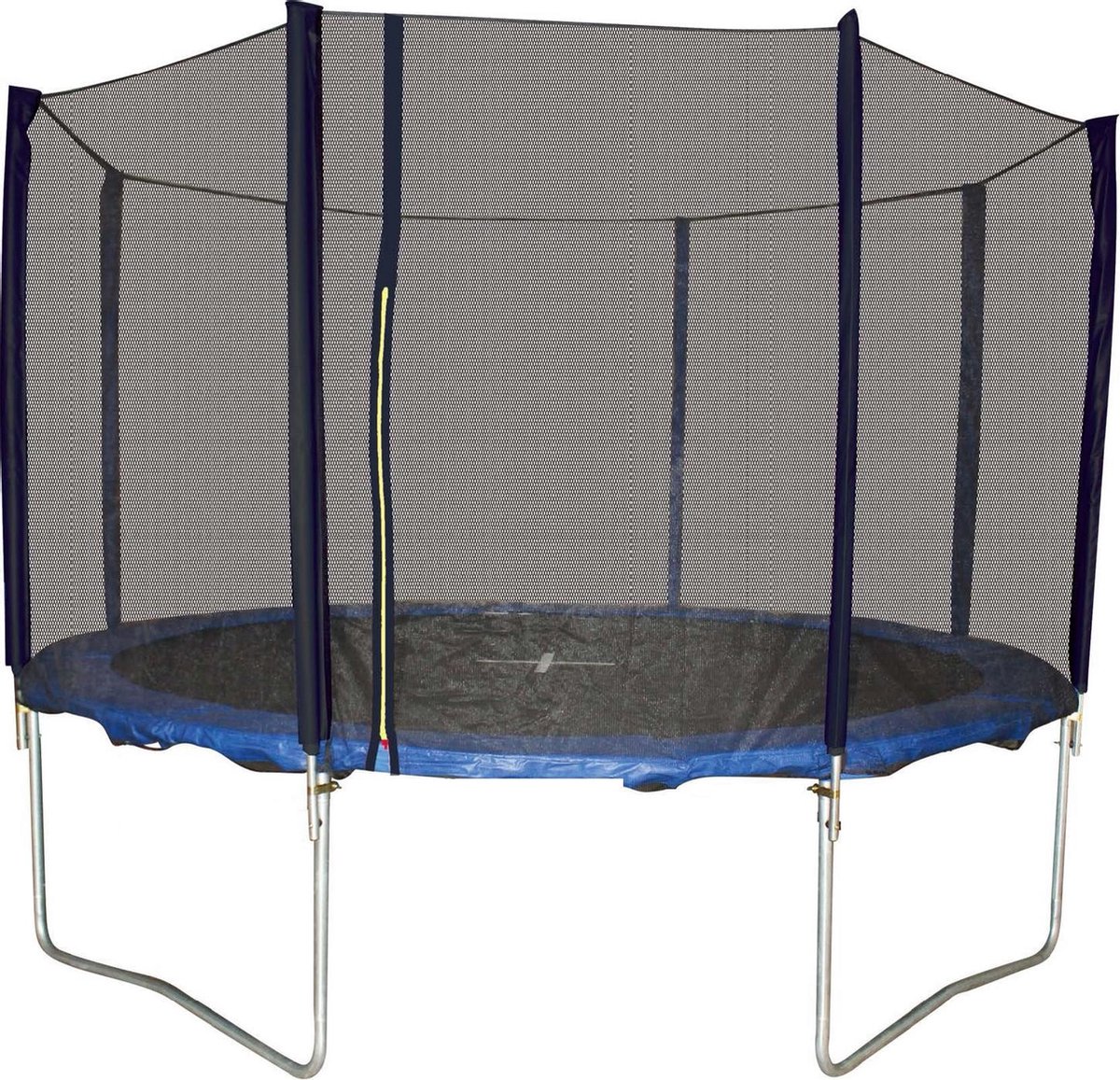 Bestgarden Trampoline Rond Met Veiligheidsnet - Speeltoestellen - Ø244 cm Blauw Zwart