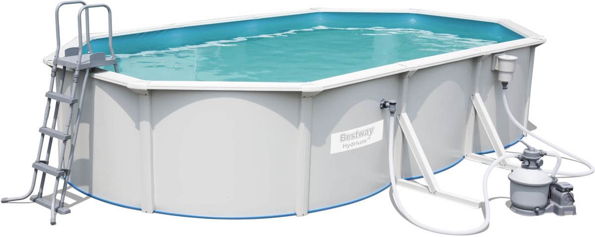 !!6.10m x 3.60m x 1.20m Hydrium Oval Pool + zandfilter