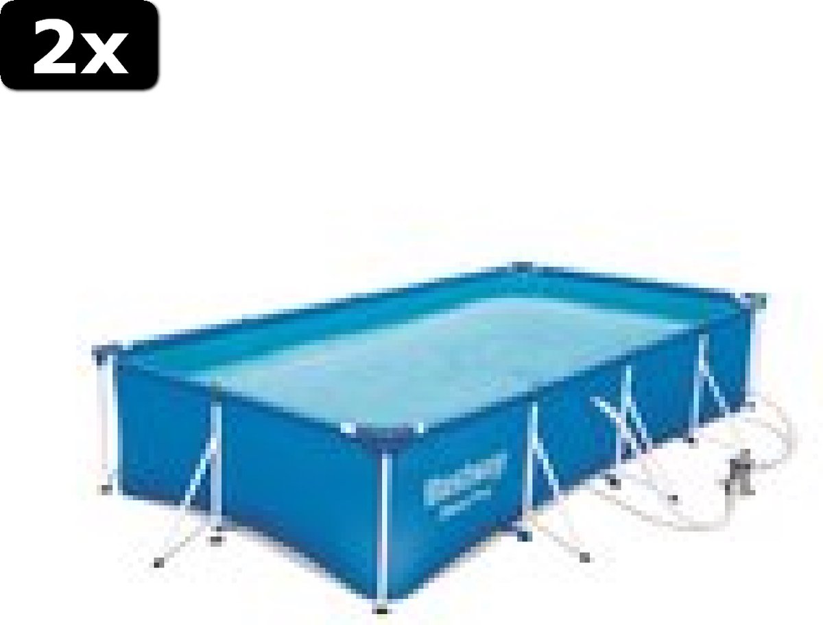 2x Bestway Fam. Splash Frame Pool - 4.0m x 2.11m x 81cm - 5700L