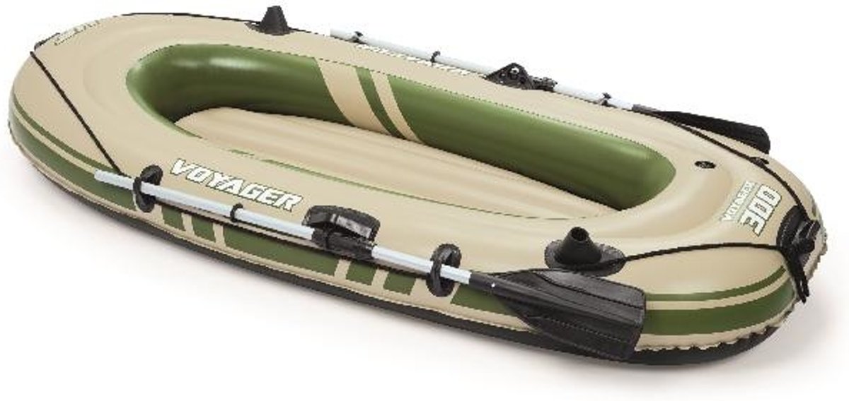 Bestway - 2-Persoons opblaasbare raft boot set - Hydro-Force Voyager 300 - 243x102x31cm