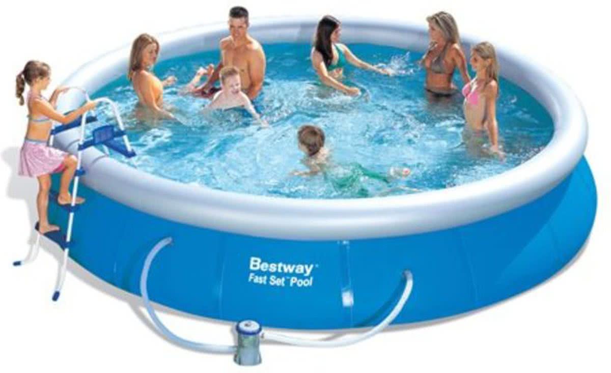 Bestway - Fast Set Pool Zwembad - 457cm diameter x 91cm hoog -  57121GS