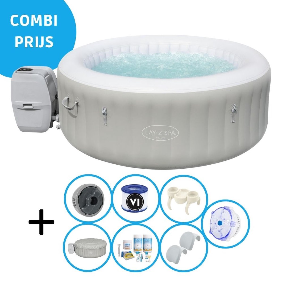   - Jacuzzi - Lay-Z-Spa - Tahiti - Inclusief accessoires