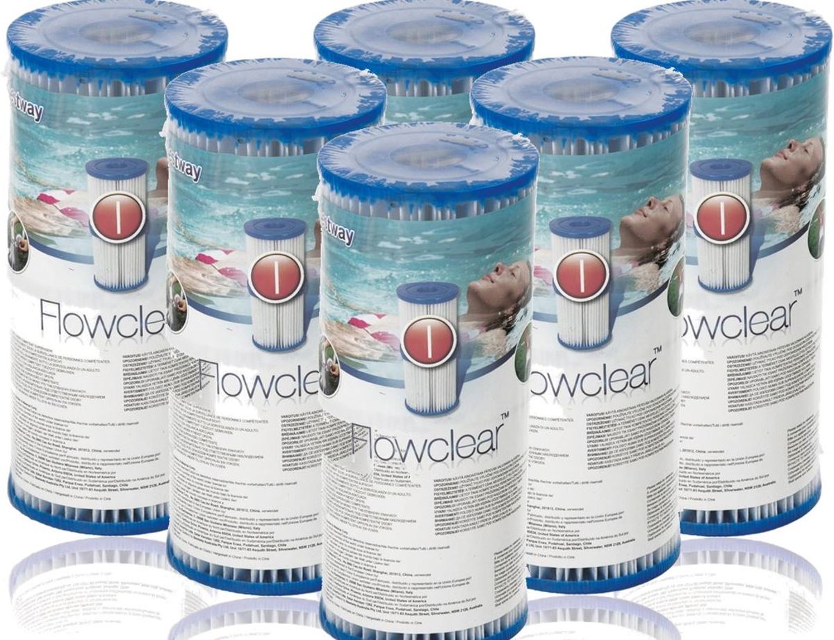   Flowclear - 6-PACK Filter Cartridge Type I - 58093